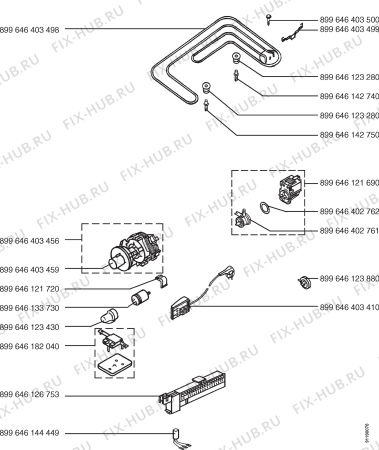 Взрыв-схема посудомоечной машины Electrolux ESF675 W - Схема узла Section 4